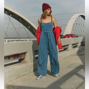 Free People FP Movement Inbound Onesie Jumpsuit Skyline/Misty Blue